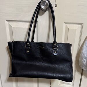 Kate Spade Black Pebbled Leather Tote